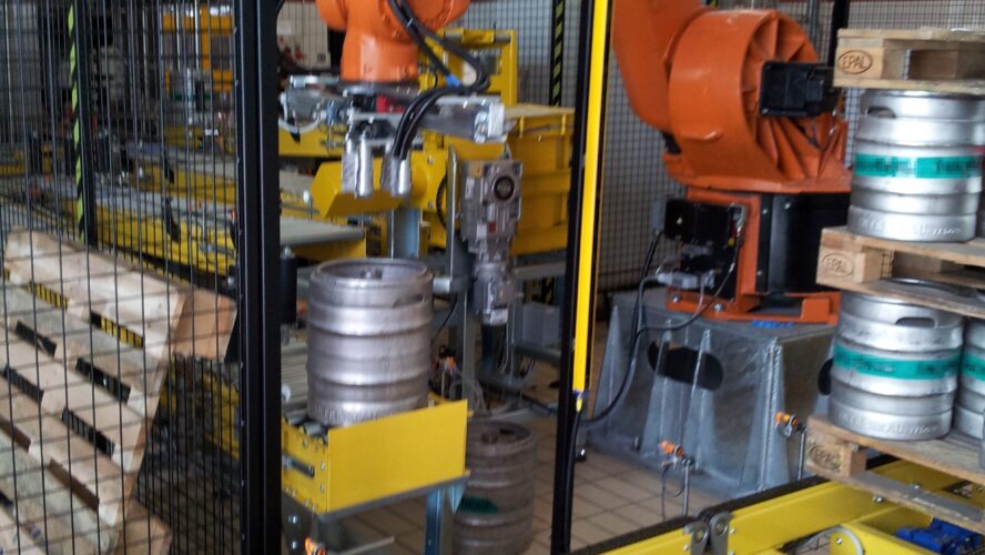 Foto 0 Linea produttiva riempimento e palletizzazione fusti birra